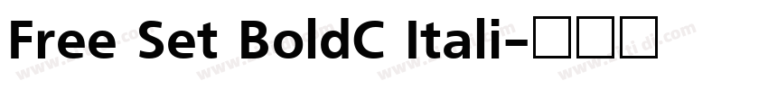 Free Set BoldC Itali字体转换